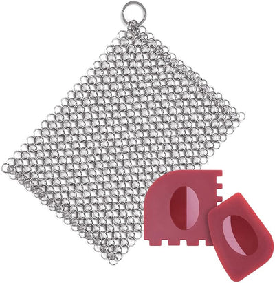Limpiador sartén acero inox 8x6pulg