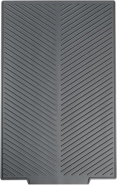 Tapete silicona para secar platos gris antideslizante con drenaje