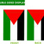 Bandera Palestina 12x18" Doble Cara Decoración