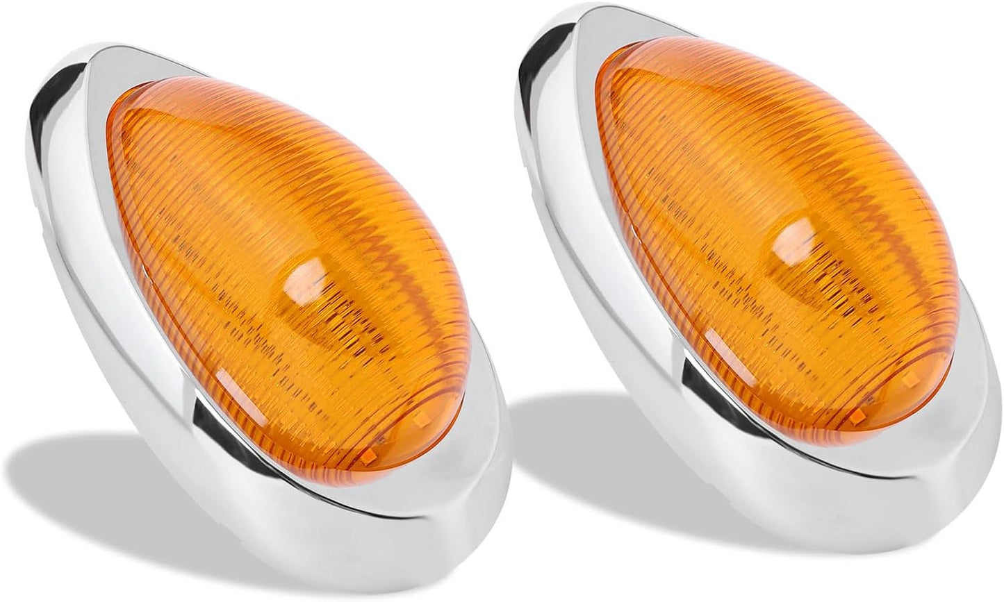 2 Pzas Luces Ámbar Cabina Camión 48 LED Freightliner