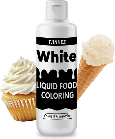 Colorante líquido blanco comestible 3.4oz para pasteles
