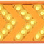 Lámpara 35 luces LED ovalada secuencial ámbar 5 flechas