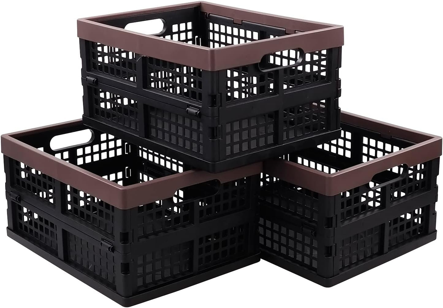 3 Cestas Plegables Plástico 15 L