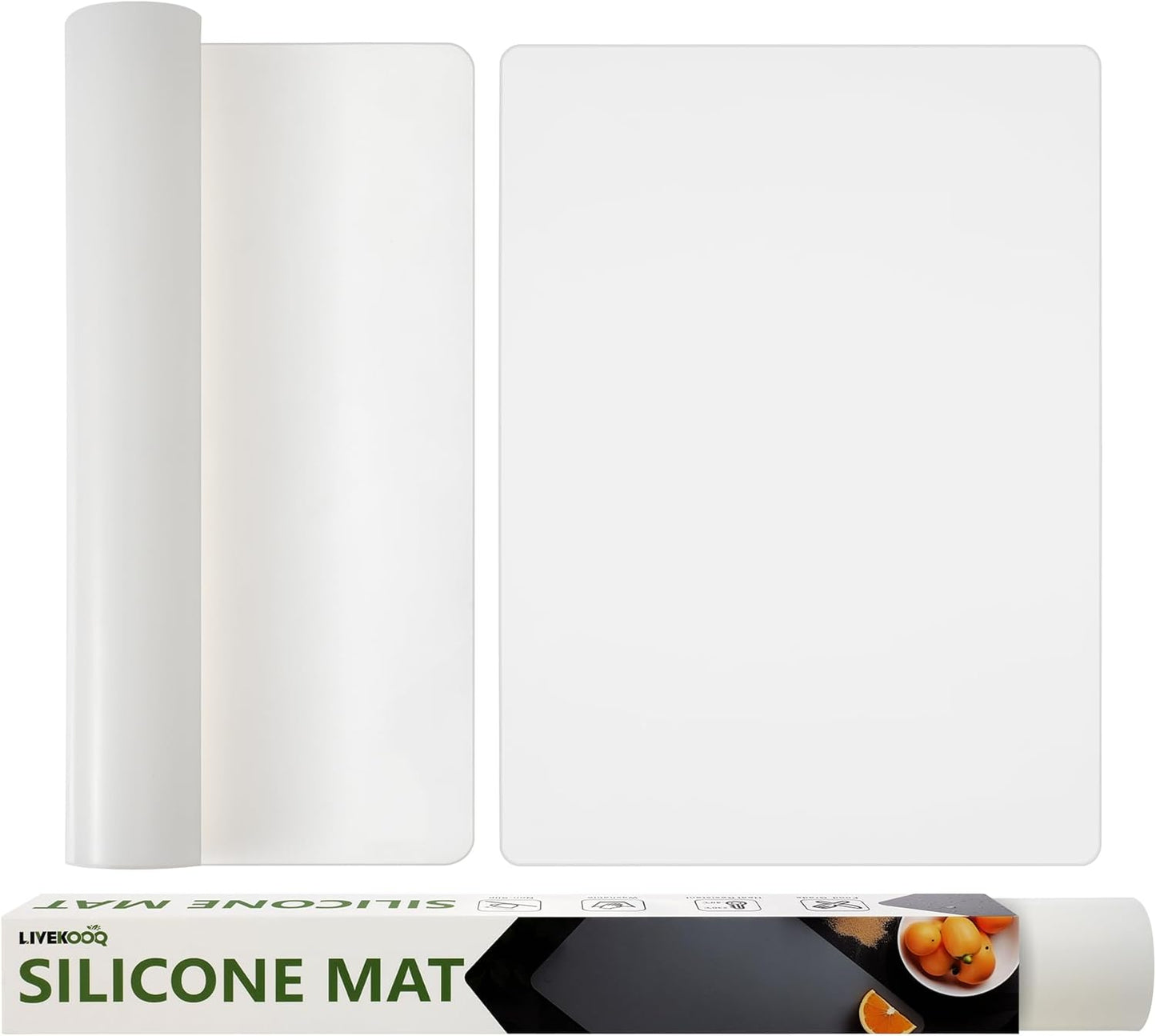 Tapete silicona encimera cocina ajustable 23.6x15.7pulg 2uds