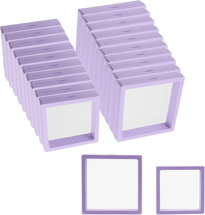 20 Organizadores Joyas Flotante 3D Transparente 3.54pulg