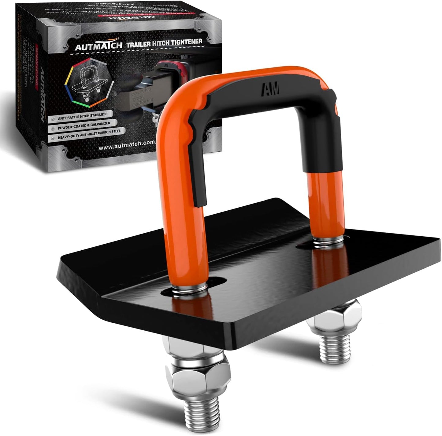Tensor enganche anti-traqueteo para remolque 2.5pulg goma doble