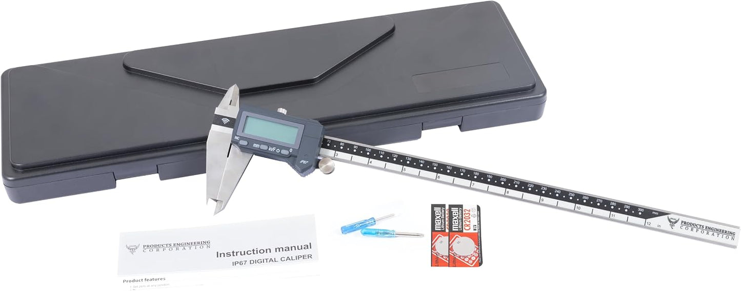 Calibre digital Bluetooth acero inox 12pulg IP67