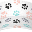 Sombrero visera estampado patas perro ajustable deportivo