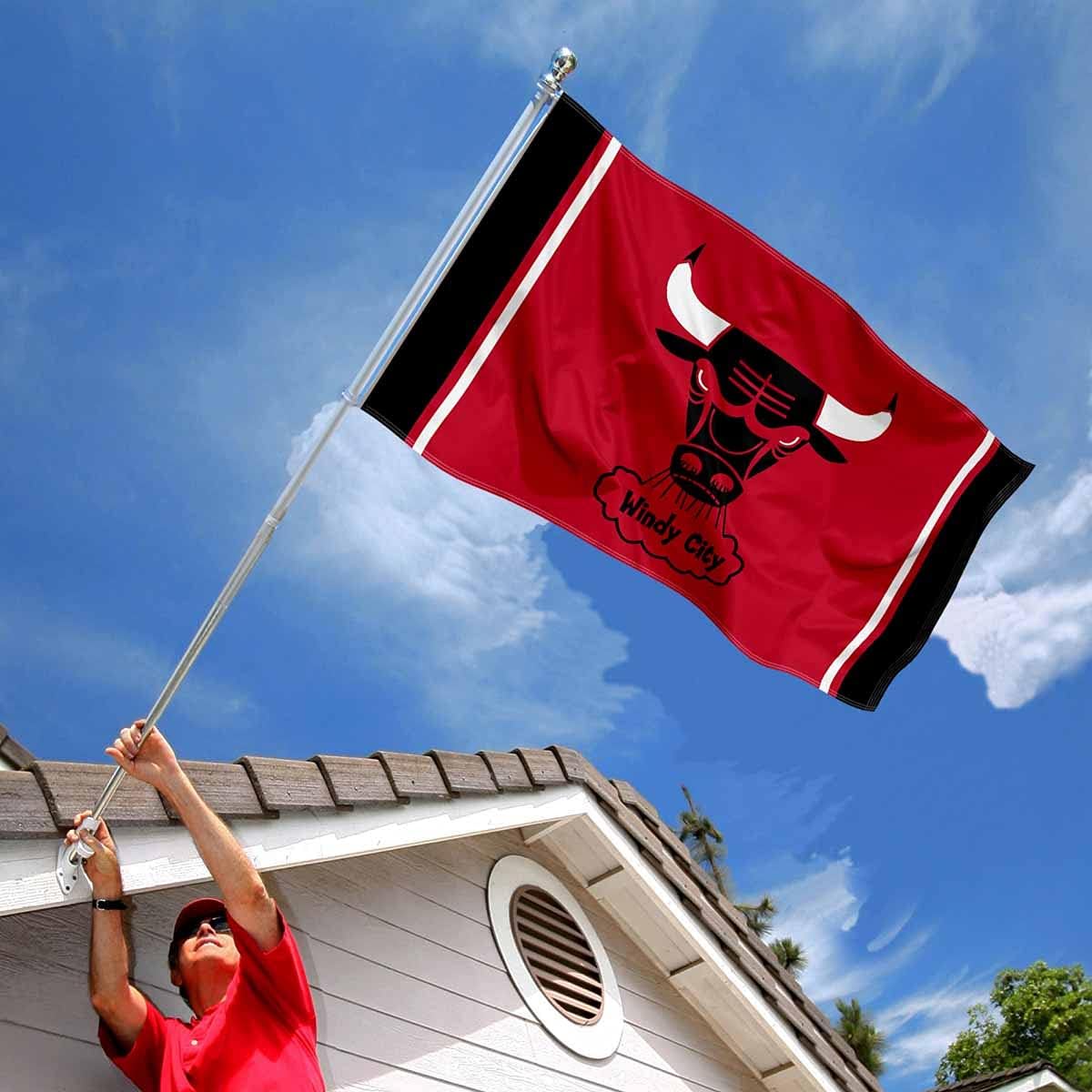 Bandera Chicago Bulls vintage para interiores y exteriores