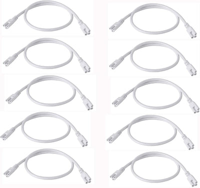 10 Cables Extensión 2ft Doble Hembra para Lámparas LED T5 T8