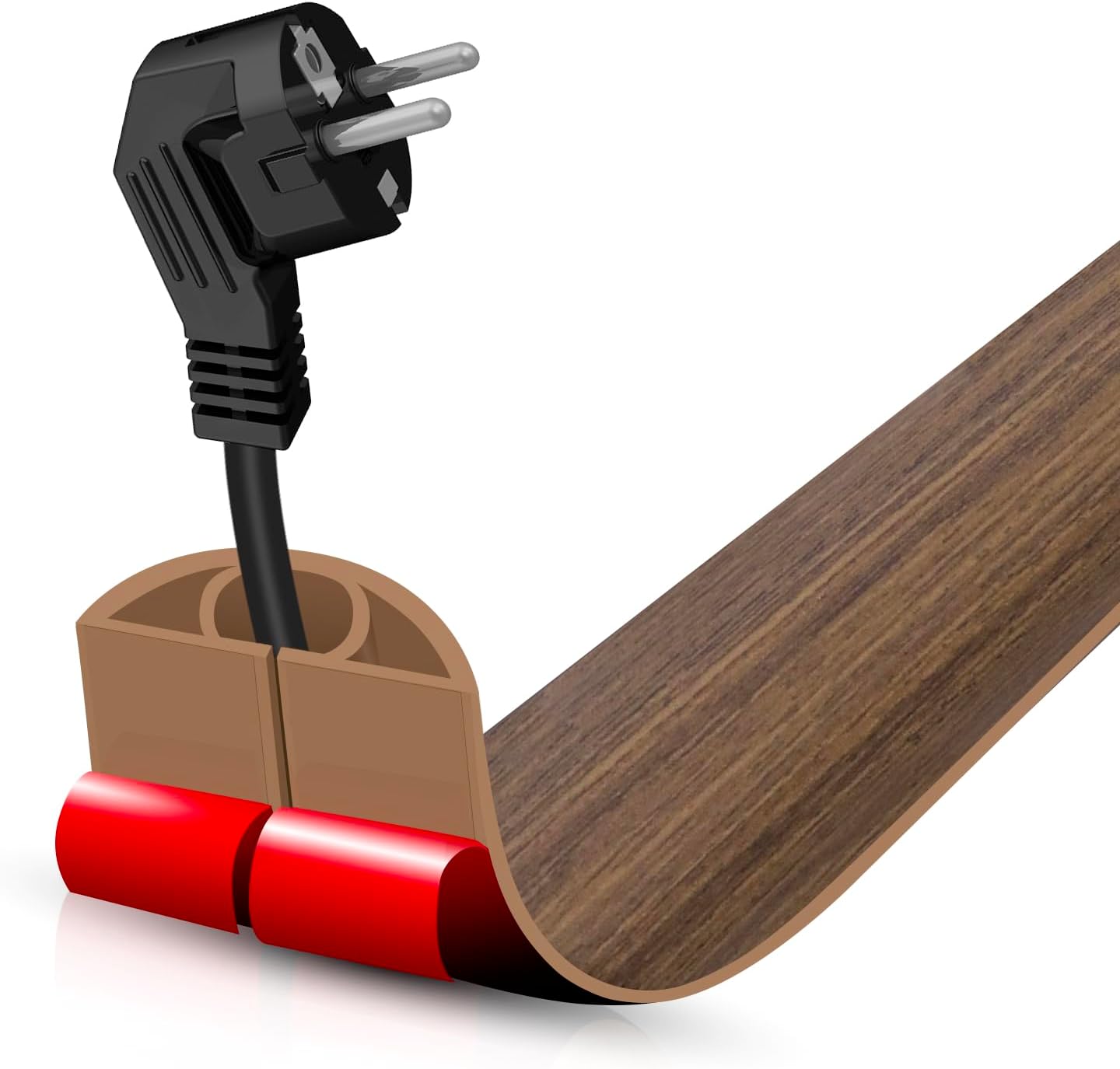 Cubierta autoadhesiva para cables de piso 3.3ft