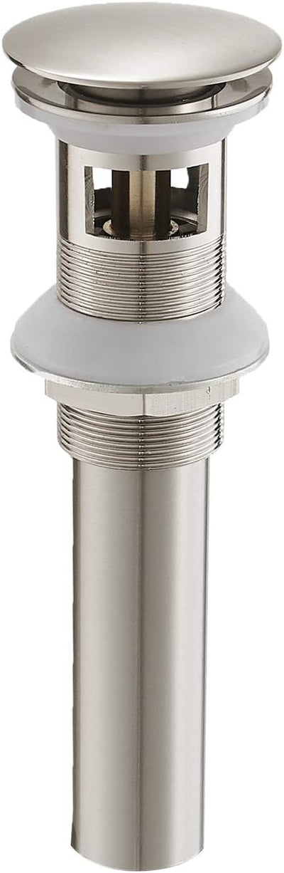 Tapón drenaje baño níquel cepillado 1-1/2 a 1-3/4 pulg