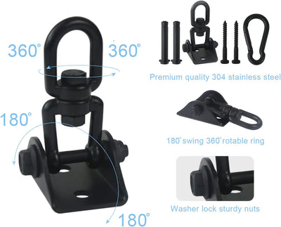 Kit colgante hamaca giratoria 360° acero inox 1000lb