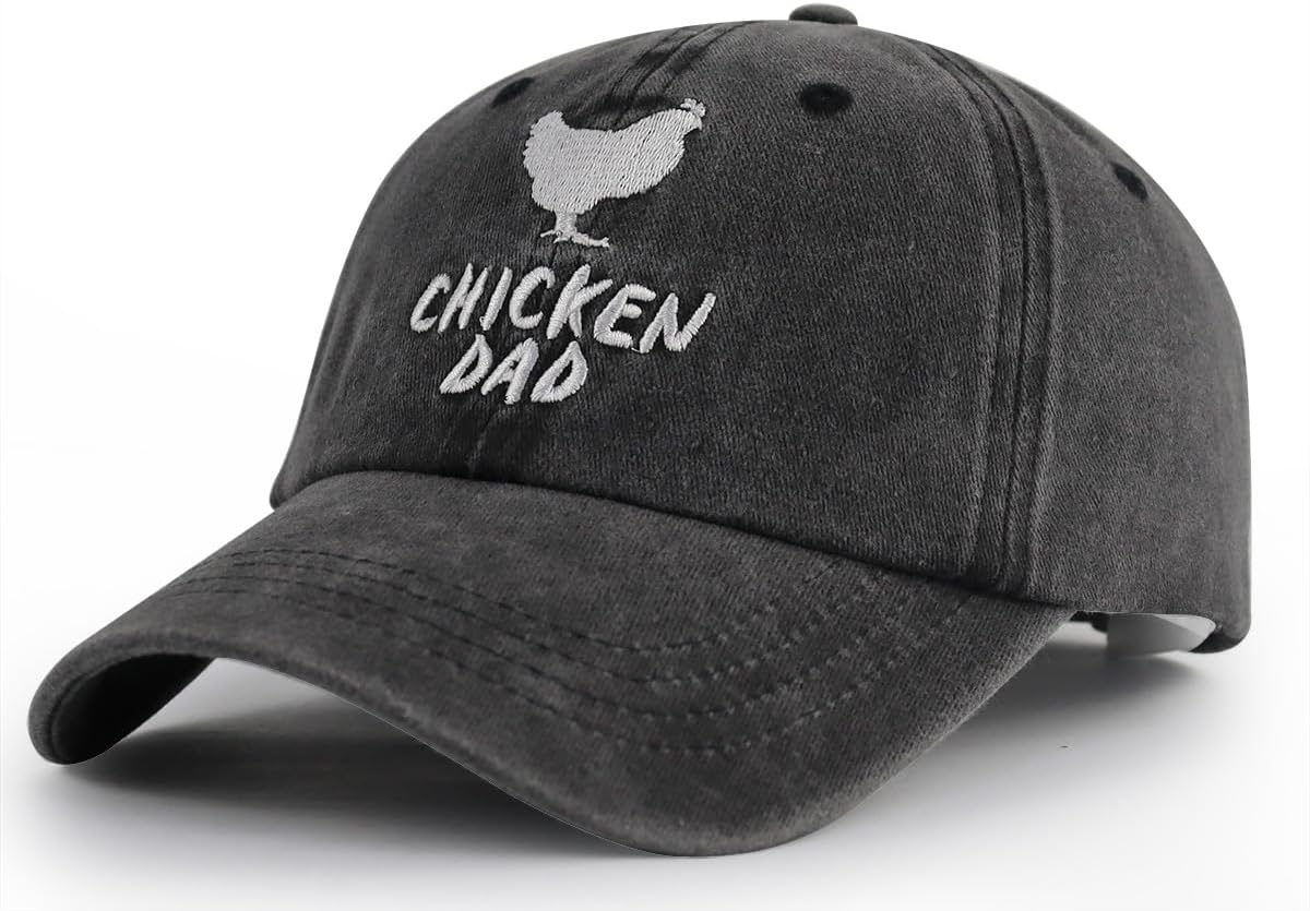 Sombrero papá pollo gorro béisbol algodón ajustable