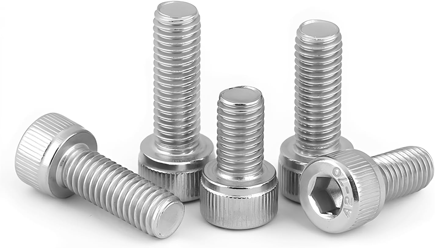 Tornillo cabeza hueca 0.39pulg acero inox 304 100pzas
