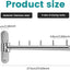 4 Pzas Estante Colgar Ropa Acero Inox 180°
