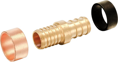 10 Acoplamientos PEX 1/2pulg Latón con Anillos