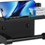Soporte papel higiénico pared negro mate metal inox