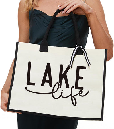 Bolsas tote Lake Life para mujer regalo casa