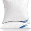 2 Pzas Relleno Almohada Exteriores 22x22pulg Impermeable Blanco