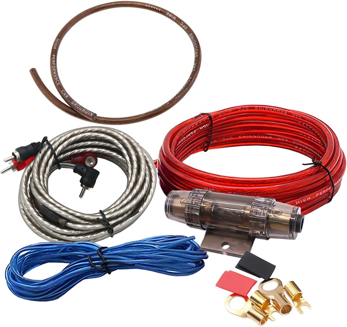 Kit cables instalación audio 1800w coche