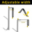 Ganchos dobles ajustables para abrigos de pared cubículo