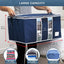 Organiz. bolsas ropa mantas edredones set 3 azul