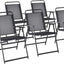 Set 6 sillas plegables patio reposabrazos asiento