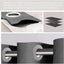Cortinas impermeables exteriores 90% opacas set 2 negro