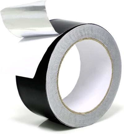 Cinta aluminio negro 2x65pulg 3.94mil resistente HVAC