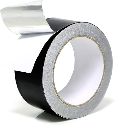 Cinta aluminio negro 2x65pulg 3.94mil resistente HVAC