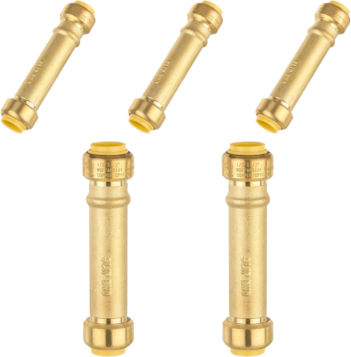 5 Pzas Accesorios Latón Empuje Conectar Tubos PEX