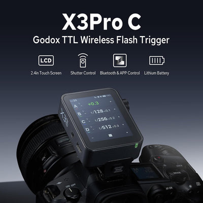 Disparador flash inalámbrico Canon X3 Pro C con Bluetooth