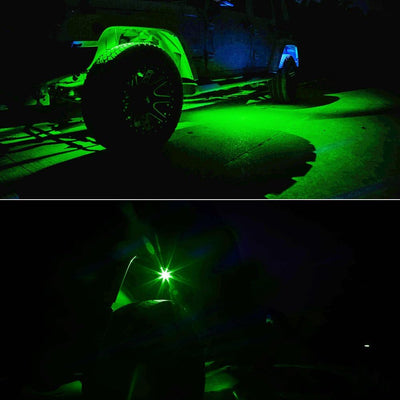 Lámpara LED 4uds para Jeep ATV SUV camión barco trailer verde