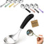 Cuchara Mukbang acero inox mango silicona negro