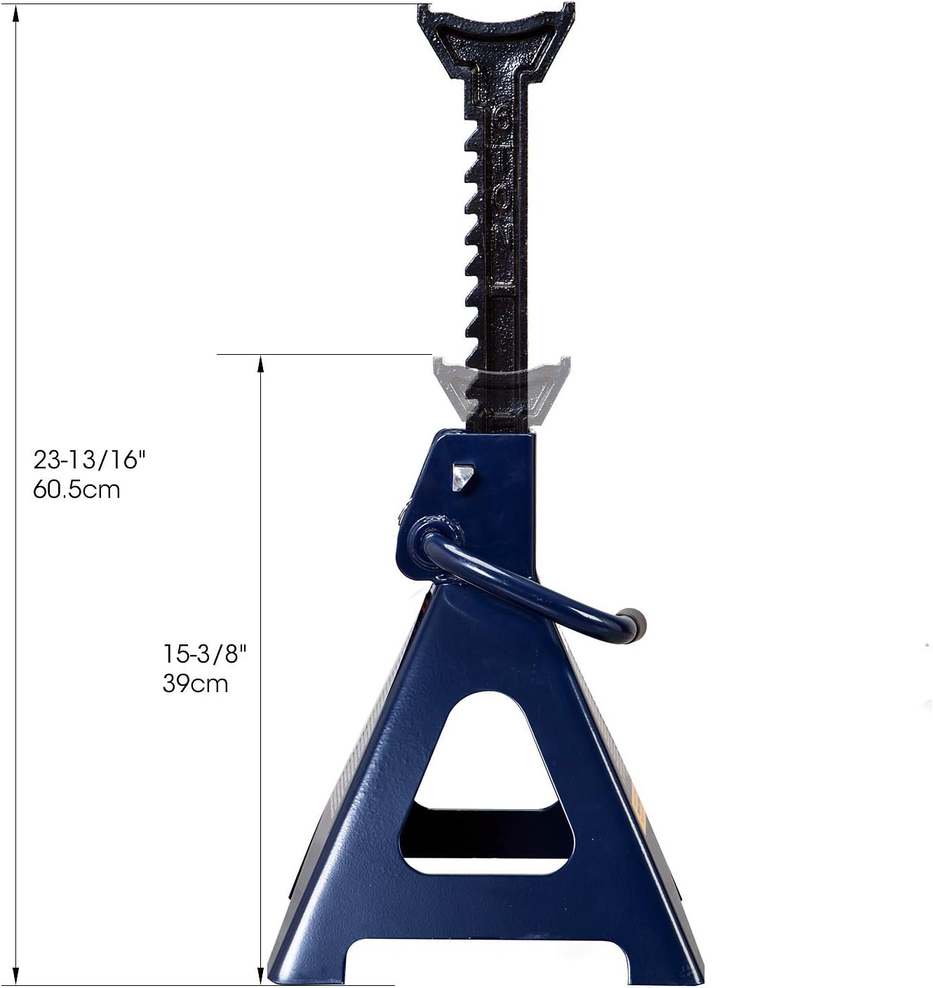 Soportes de gato acero doble bloqueo 12000lb set 2 azul