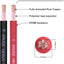 Cable batería 8-15 ft rojo/negro 8 AWG cobre OFC