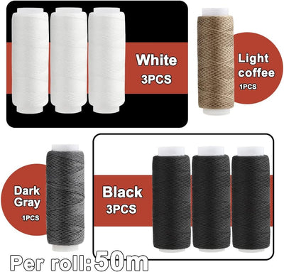 Kit costura 38 pzas aguja hilo 8 hilos tapicería