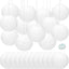 24 Linternas papel blanco 12pulg colgantes decoración