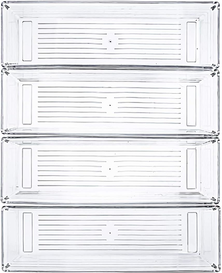 Pack 12 Cubos Almacenamiento Transparentes 9x3x2"