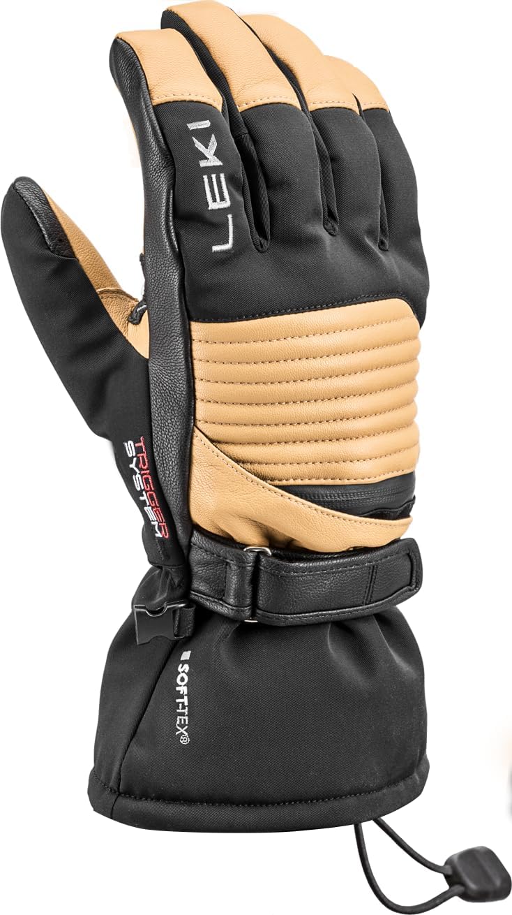Guantes impermeables aislamiento dorado para esquí y