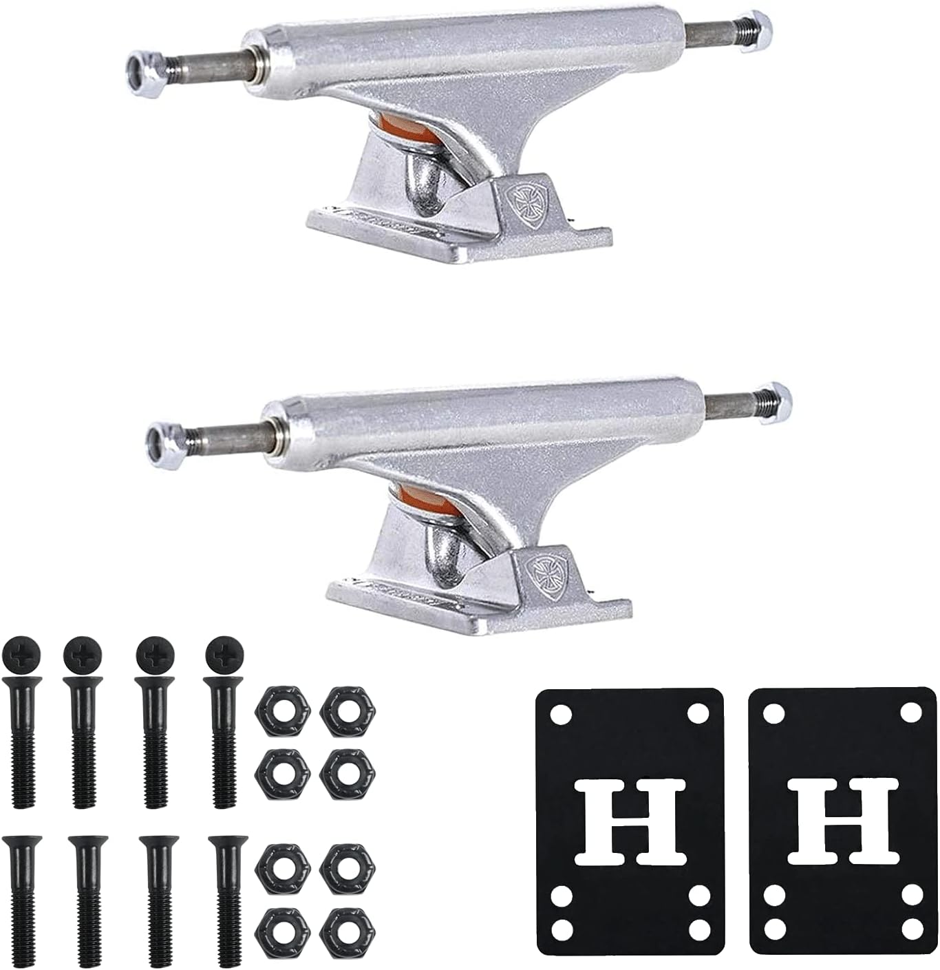 Trucks Skateboard Mids Silver Kit Tamaño