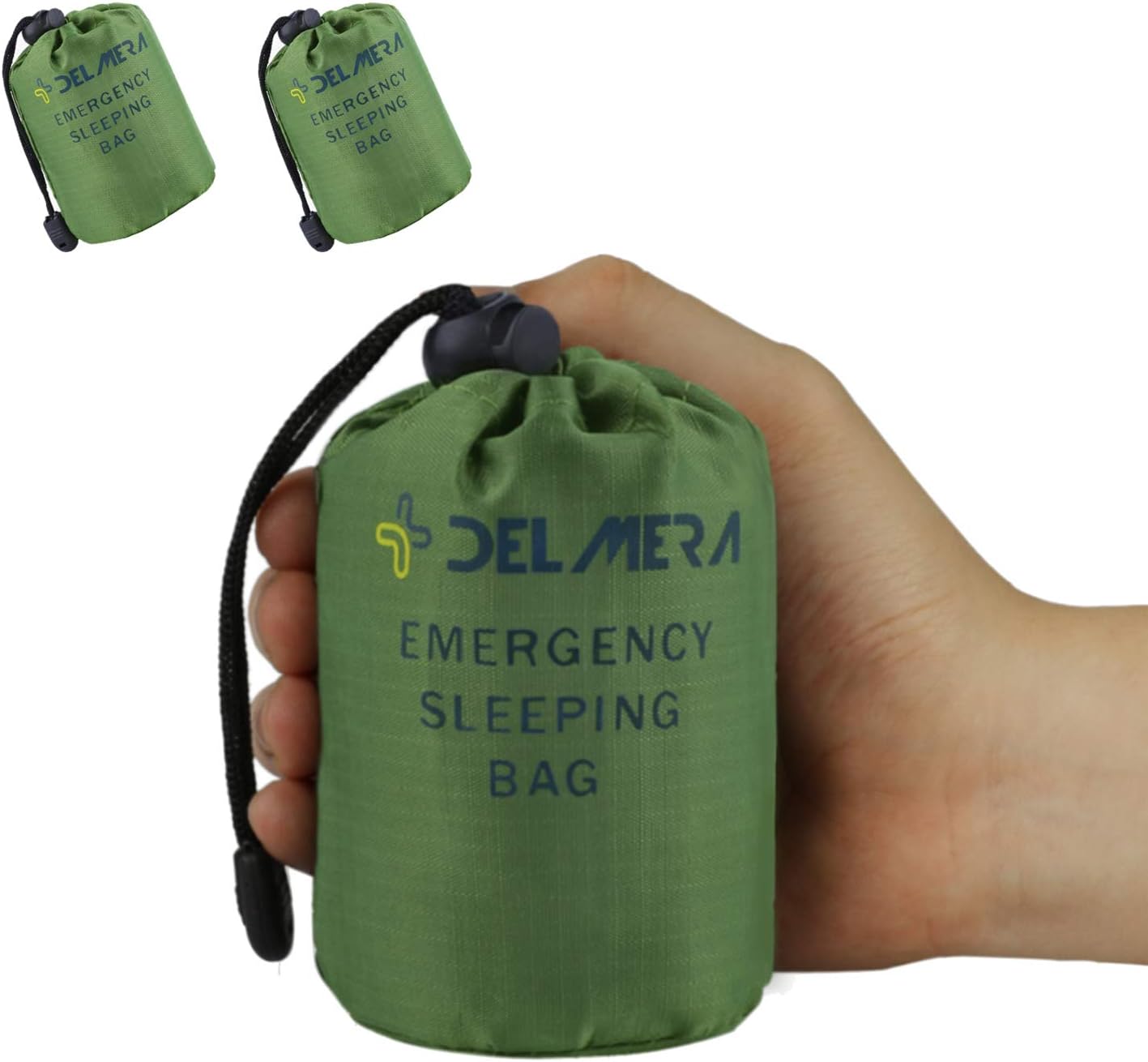 Saco dormir emergencia impermeable naranja
