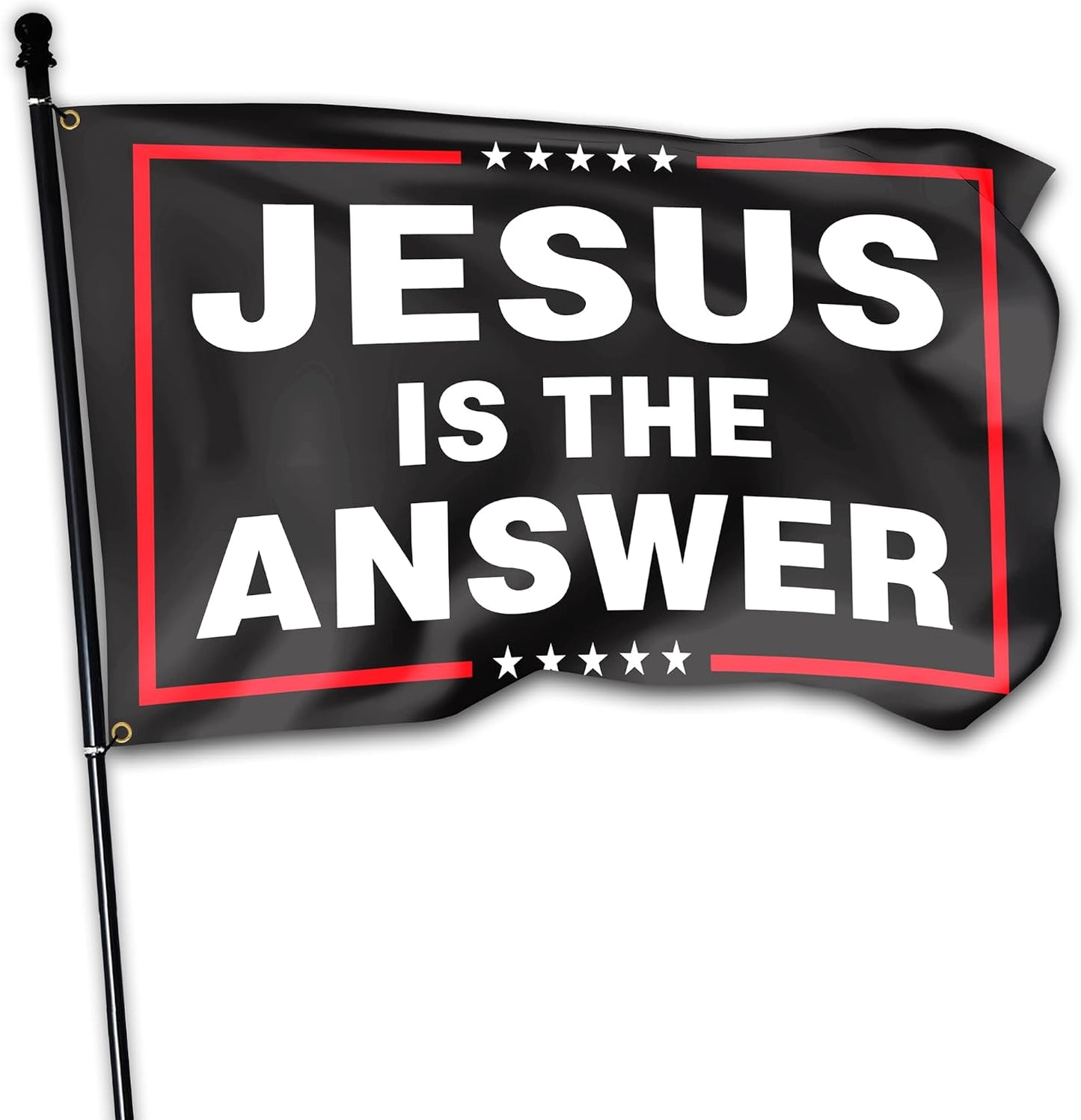 Bandera Jesús 3x5ft doble cara latón dormitorio decoración