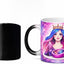 Taza Cerámica Sensible Calor Con Cambio Color Princesa