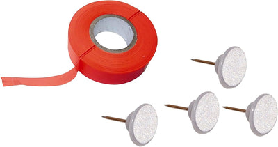 Cinta caza rastros 150ft color naranja 50 tachuelas