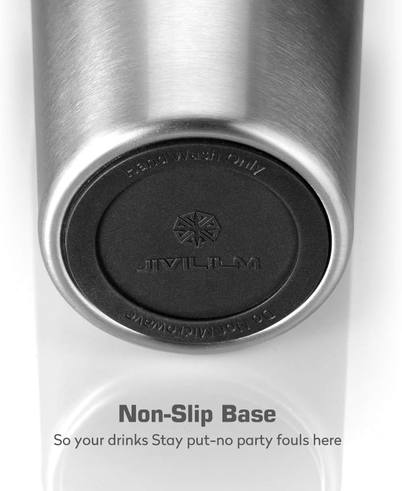 Vaso térmico acero inox 2en1 con tazón 22oz color beige rosa