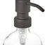 Dispensador jabón negro mate botella vidrio 16oz cocina baño
