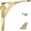 Soporte estante metal pulido latón 7 3/8x9 7/8 pulg resistente