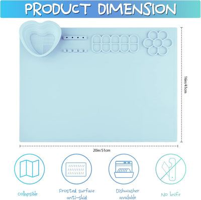 Tapete pintura silicona para niños con taza paleta 20x16pulg